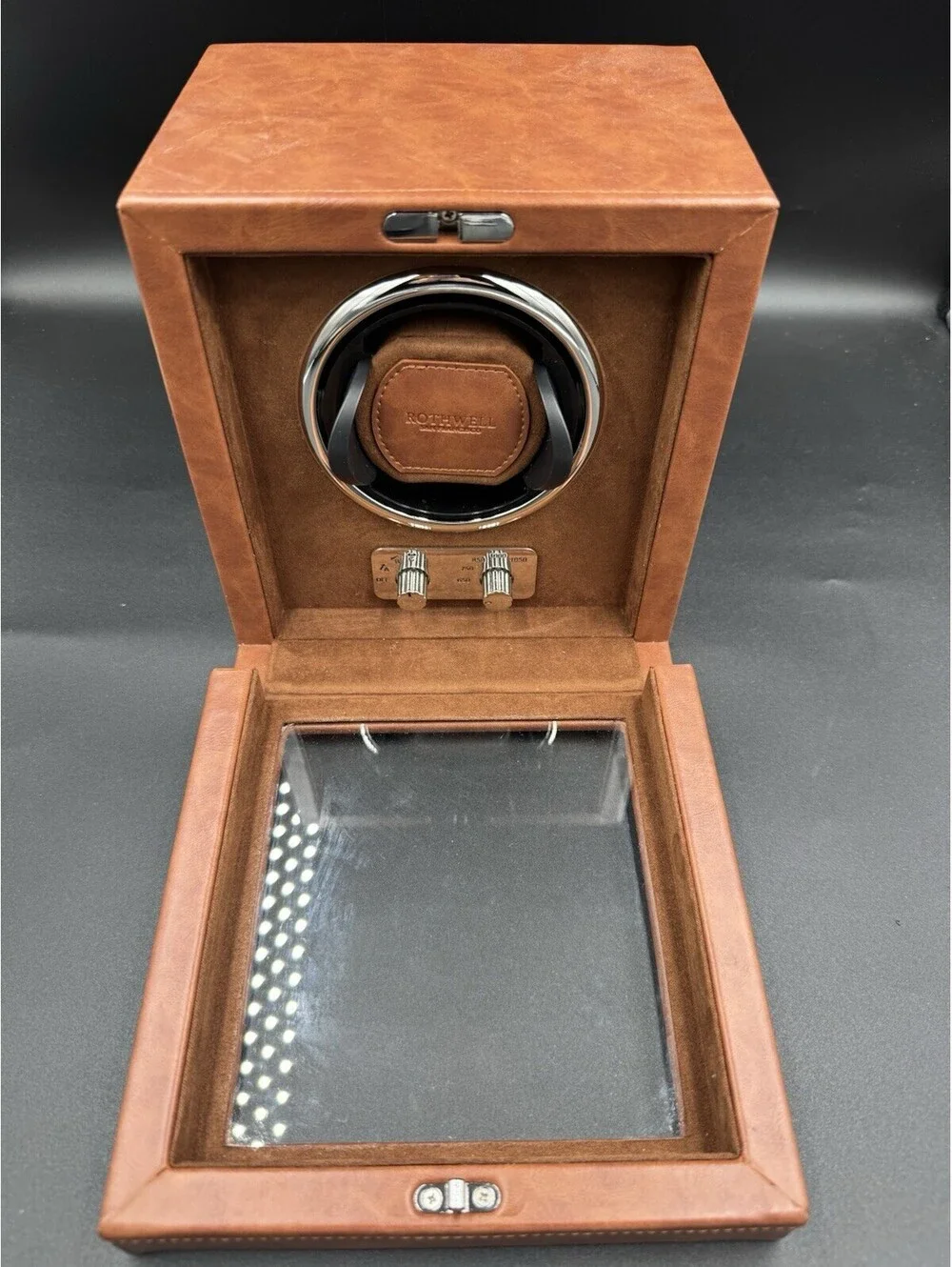 ROTHWELL SINGLE WATCH WINDER FOR AUTOMATIC WATCHES W/ QUIET